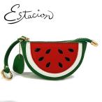 エスタシオン　Estacion　革　スイカモチーフ ミニポーチ