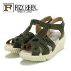 [SALE30%OFF]FIZZREEN　フィズリーン　革　Tストラップ　ウエッジソール　サンダル