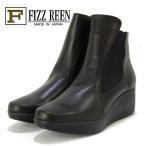 FIZZREEN　フィズリーン　本革　厚底　サイドゴア　ショートブーツ