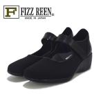 FIZZREEN フィズリーン 生地(撥水加工) 甲ストラップ ウエッジソール パンプス