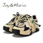 ジョイマリオ　Joy&Mario　合皮　ダブルヒモ　厚底　スニーカー