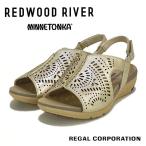 RED WOOD RIVER MINNETONKA　革　レザーカット　バックベルト　サンダル