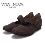 ビタノーバ VITA NOVA 革 甲ストラップ ローヒールパンプス