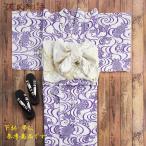 源氏物語　ゆかた　仕立て上がり　Mサイズ　紅型調ゆかた　日本製　サンプル品　2509