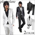 ショッピング閉店 【閉店セール】スーツ メンズ ドレススーツ セットアップ 上下セット 光沢スーツ ブラック ショート丈 ジャケット フレアパンツ Ｍサイズのみ フォーマル