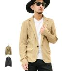 【閉店セール】メンズ ヘリンボーン柄 ニット　テーラードジャケット コットンニット ローゲージ 綿100 Bernings-Sho 1B 春服 秋服 M L