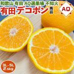 ショッピングデコポン デコポン 有田 不知火 みかん 2.5kg 秀品 茶段ボール箱 3L〜5Lサイズ 大玉 和歌山県産 AQ選果場 しらぬい 高級フルーツ ギフト 果物 お供え ご家庭用 送料無料
