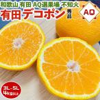 ショッピングデコポン デコポン 有田 不知火 みかん 4kg以上 (5kg箱) 秀品 茶段ボール箱 3L〜5Lサイズ 大玉 和歌山県産 AQ選果場 しらぬい 高級フルーツ ギフト 果物 送料無料
