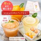 母の日 まだ間に合う ゼリー プレゼント ギフト 国産果実 プレミアム フルーツゼリー 6個 詰め合わせ 花以外 白桃 レモン みかん ギフタ 2025 ルココン