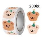 ku. наклейка день рождения 200 листов примерно 1.9cm Bear 2 вид Корея способ наклейка roll 