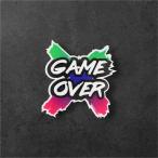 GAME OVER Logo отражающий стикер ( машина окно * топливный бак соответствует ) S размер 