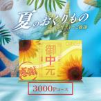 カードギフト お中元カタログ ( 3000ポイント) 御中元ギフカ カタログギフト 中元 夏ギフト 食品 海鮮 肉 ギフト お返し ギフトカタログ ラッピング 熨斗