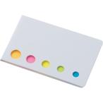 5色付箋メモ 白 S3078 【_