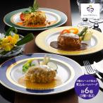 横浜ロイヤルパークホテル 監修 3種のソースで味わう煮込みハンバーグ 3種 各2個 計6個 惣菜 デミグラス オニオン 味噌 冷凍 SK1147 送料無料