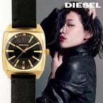 DIESEL ディーゼル DZ5557 BECKY  ベッキー ゴールド ブラックレザー アナログ レディース 腕時計