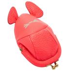 FOSSIL フォッシル NEON CORAL MOUSE COIN POUCH sl7282p/SL7282281 ネズミ マウス コインケース ネオンピンク レザー