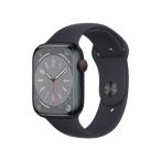 Apple（アップル）MNK43J/A  Apple Watch Series 8 GPS+Cellularモデル 45mm  [ミッドナイトスポーツバンド]
