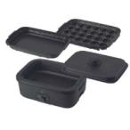 ZOJIRUSHI（象印） EJ-DE30-BA　デイリーコンパクトプレート[プレート3枚]  [ブラック]