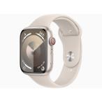 ショッピングapple watch Apple Watch Series 9 GPS+Cellularモデル 45mm MRM83J/A [スターライトスポーツバンド S/M]