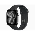 Apple Watch Series 11 GPSモデル 42mm MEQU4J/A [ジェットブラック・ブラックスポーツバンド M/L]