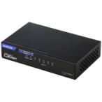 ELECOM（エレコム） EHC-Q05MA2-HB　2.5Gマルチギガ対応5ポートスイッチ(金属筐体 ACアダプター)