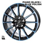 ホイール 18インチ KOTO TYPE-2 18-7.5 +53 5H PCD114.3　ブルーポリッシュ 12本スポーク ホイール単品