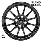 ホイール SWALLOW 15インチ 5.5J +45 4H 100 12本スポーク ブラック ホイール単品