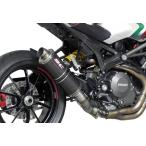 ショッピング2011 SCプロジェクト モンスター1100エボ 2011-2013 オーバルR60 スリップオンマフラー カーボン D07-07C