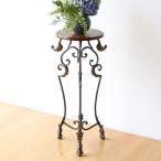 ショッピング花瓶 花台 室内 木製 アイアン おしゃれ 玄関 花置き台 花瓶置き 花瓶台 アンティーク クラシック フラワースタンド エレガントなスリム花台