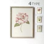 アートパネル 植物 おしゃれ アートフレーム ウォールアート ウォールデコ 自然 壁掛け インテリア レトロ アンティーク 薔薇の花のレトロな額絵 4タイプ