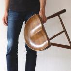 スツール 木製 おしゃれ 玄関 椅子 いす イス ウッドチェア アンティーク レトロ 和モダン 無垢材 高さ45cm 天然木  オーク鞍型スツール45