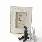 フォトフレーム おしゃれ 壁掛け 写真立て L判 卓上 ナチュラル モダン レトロ ボーンフォトフレーム AFTAN