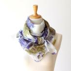 スカーフ レディース 女性 春 春夏 大人 おしゃれ デザイン シルクフラワープリントスカーフ