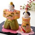 ショッピング桃 雛人形 ひな祭り 桃の節句 親王飾り コンパクト 小さめ 可愛い かわいい モダン ひな人形 置物 玄関 日本製 瀬戸焼 焼き物 陶器のお雛様 桜