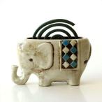 蚊取り線香ホルダー おしゃれ 陶器 蚊取り線香入れ 蚊遣り 蚊やり 蚊遣器 蚊遣り器 蚊取線香 立て レトロ 陶器の蚊遣り ゾウさん