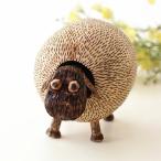 ショッピング置物 羊 置物 オブジェ 首振り ゆらゆら 木彫り ひつじ 置き物 小さい ナチュラル インテリア 雑貨 木彫の首振りヒツジ