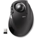 エレコム マウス ワイヤレス レシーバー付属 トラックボール 人差し指用 8ボタン ワイヤレストラックボール ブラック M-DT2DRBK