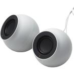  Elecom PC динамик USB подача тока мощный usb C/USB-A/Bluetooth/3.5mm Mini штекер подключение 4.4W объем контроллер установка белый SP-P10CUBWH