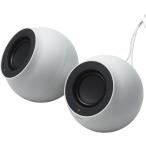  Elecom PC динамик USB подача тока мощный USB C подключение 4.4W объем контроллер установка белый SP-P10CUSBWH