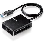  Elecom устройство для считывания карт SD microSD MS CF высокоскоростной USB3.0 кабель длина 50cm черный MR3-C402BK