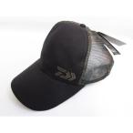 [ б/у не использовался товар * с биркой ] Daiwa камуфляж половина сетчатая кепка DC-7023 черный размер : свободный 