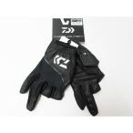 [ б/у не использовался товар * с биркой ] Daiwa накладка имеется UV cut перчатка 3шт.@ cut DG-2025 черный размер :M кошка pohs соответствует товар 