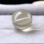 PROME 天然石 一点物 高品質・ リビアングラス ・粒売り 12.8mm（鑑別書付き） NO.V18669