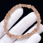 ショッピング天然石 PROME 天然石 一点物 レッドルチルクォーツ・オレンジルチルクォーツ・金紅石入り水晶・ブラジル産・ブレスレット NO.V24150