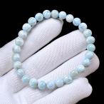 ショッピング天然石 PROME 天然石 一点物・希少石・入荷困難・原石輸出禁止・アイスラリマー・ラリマー・ドミニカ共和国産・ブレスレット NO.V40981