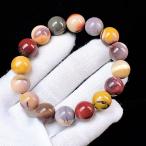 ショッピング天然石 PROME 天然石・一点物・高品質・ムーアカイト・モッカイト・ジャスパー・オーストラリア産・ブレスレット ・v56242