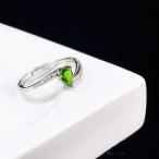 PROME 天然石【一点物】高品質・限定・再入荷不可・クロムダイオプサイド・指輪・フリーサイズ・SILVER925製・シルバー・v59011