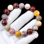 PROME 天然石・一点物・高品質・ムーアカイト・モッカイト・ジャスパー・オーストラリア産・ブレスレット ・v56202