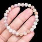 PROME 天然石【一点物】高品質・透明感・クンツァイト・ピンクスポデューメン・ブラジル産・愛情運・癒し・情緒安定・ブレスレット v58101