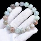 PROME натуральный камень [ один пункт предмет ] редкий камень * включение предмет * симбиоз узор * симбиоз минерал * аквамарин * Brazil производство * браслет v58595